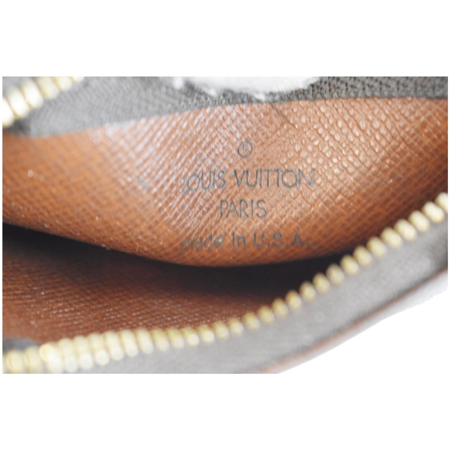 LOUIS VUITTON Key Coin Pouch Monogram Canvas Brown