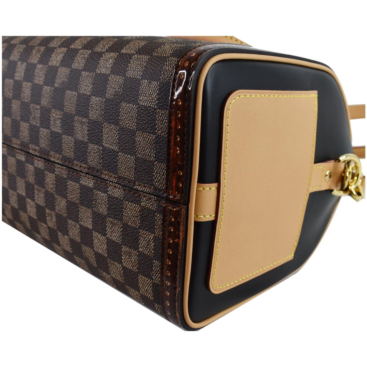 LOUIS VUITTON Time Trunk Speedy 25 Bandouliere Damier Shoulder Bag Black