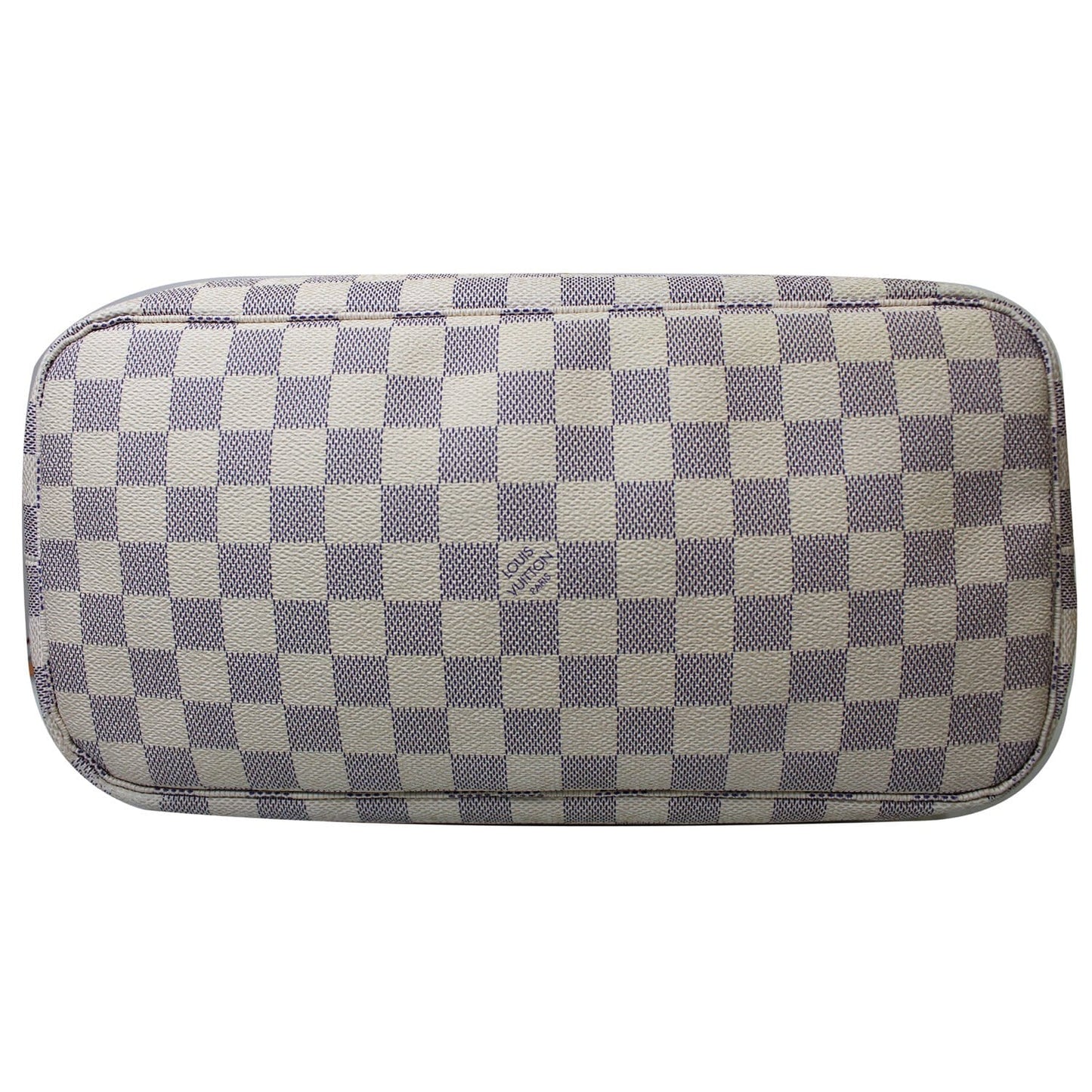 LOUIS VUITTON Neverfull MM Damier Azur Tote Shoulder Bag White - 15% OFF