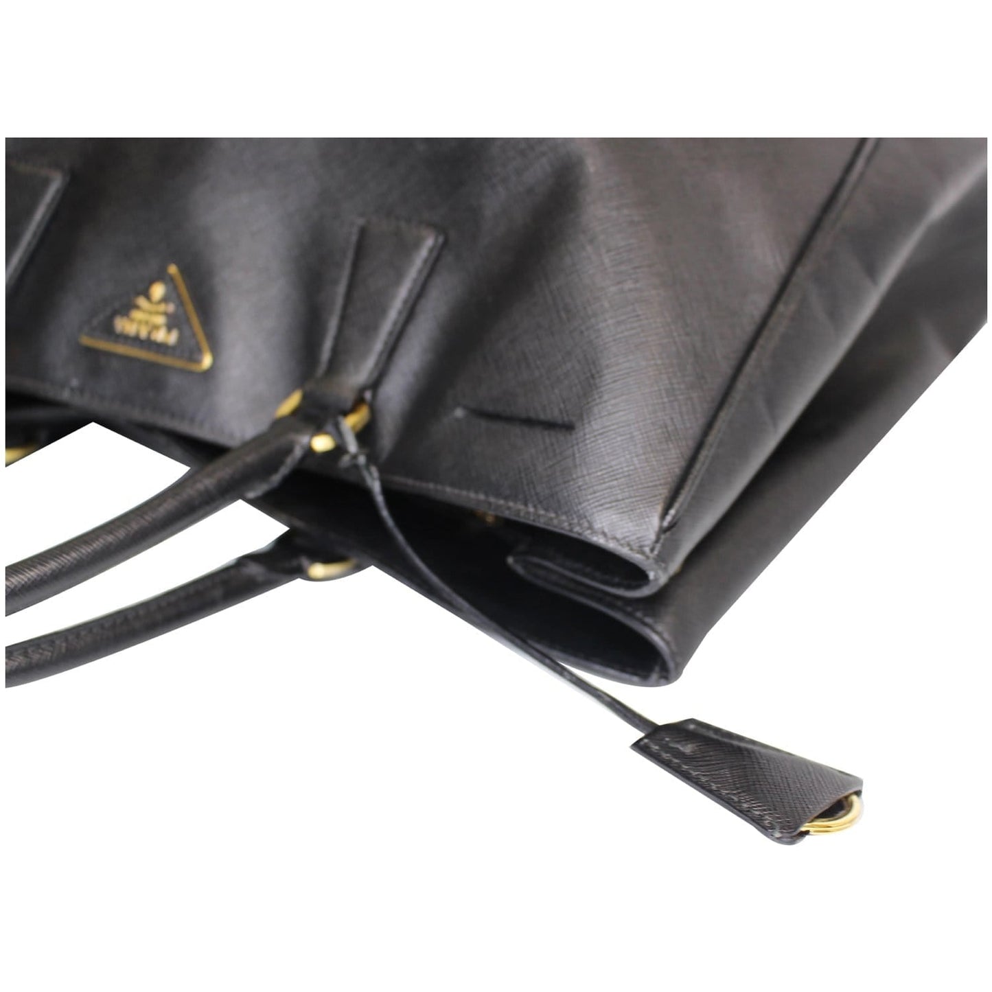 PRADA Galleria Large Saffiano Leather Tote Bag Black