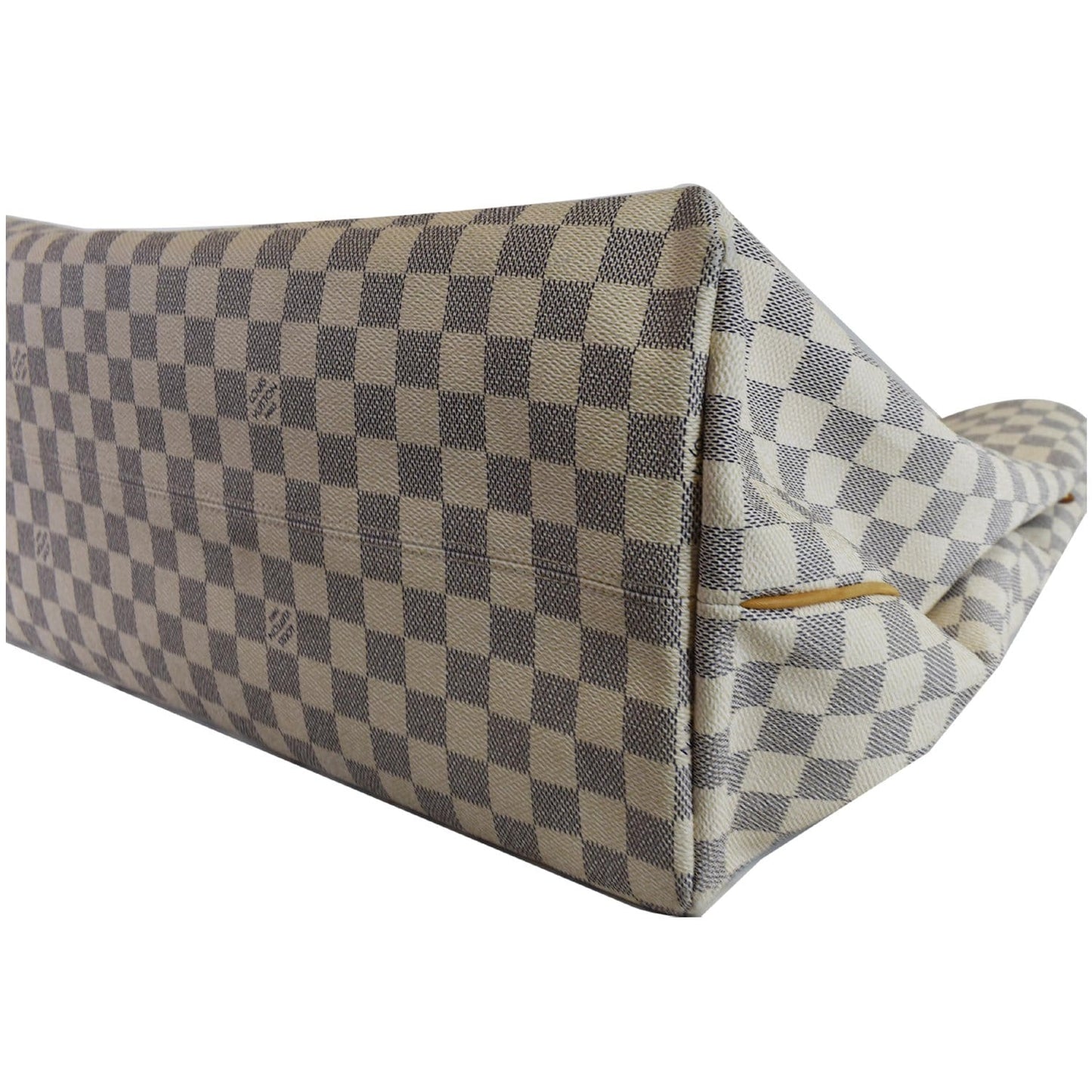 LOUIS VUITTON Beach Cabas GM Damier Azur Shoulder Bag White