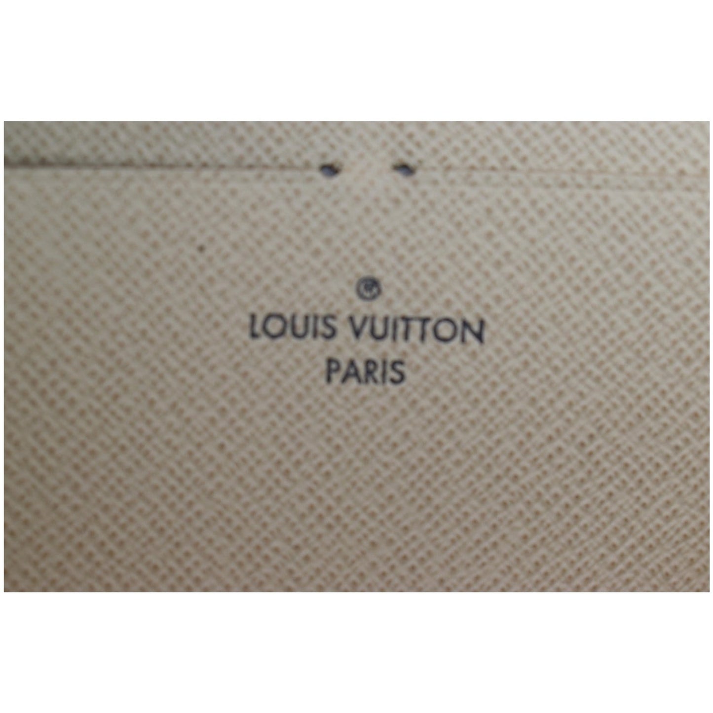 LOUIS VUITTON Damier Azur Clemence Wallet White