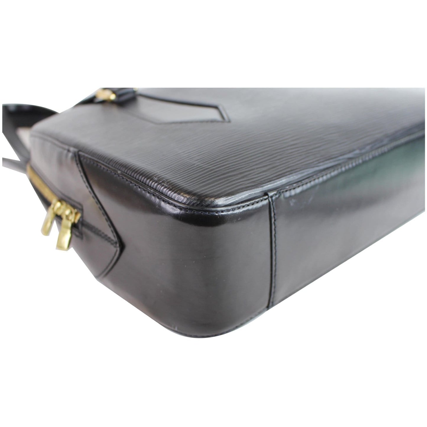 LOUIS VUITTON Voltaire Black Epi Leather Shoulder Bag Black