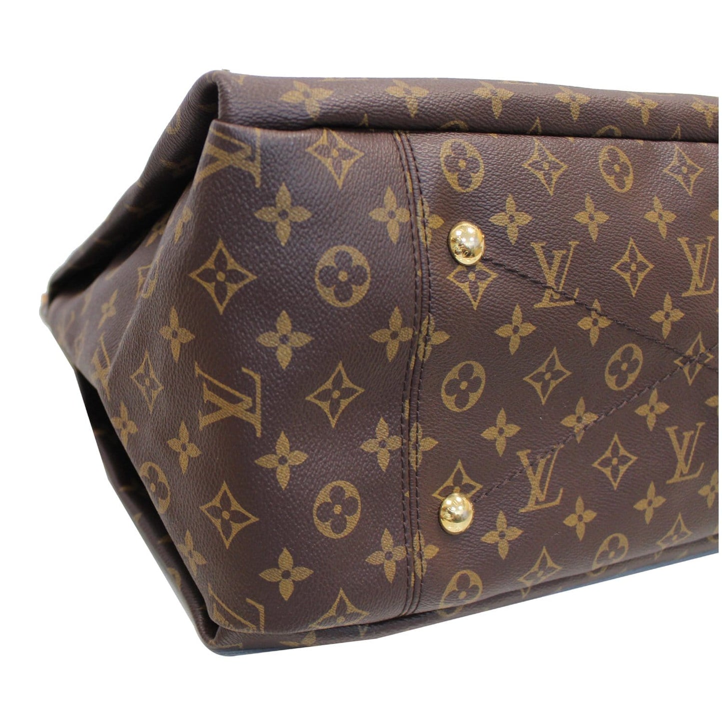 LOUIS VUITTON Artsy MM Monogram Canvas Shoulder Bag Brown