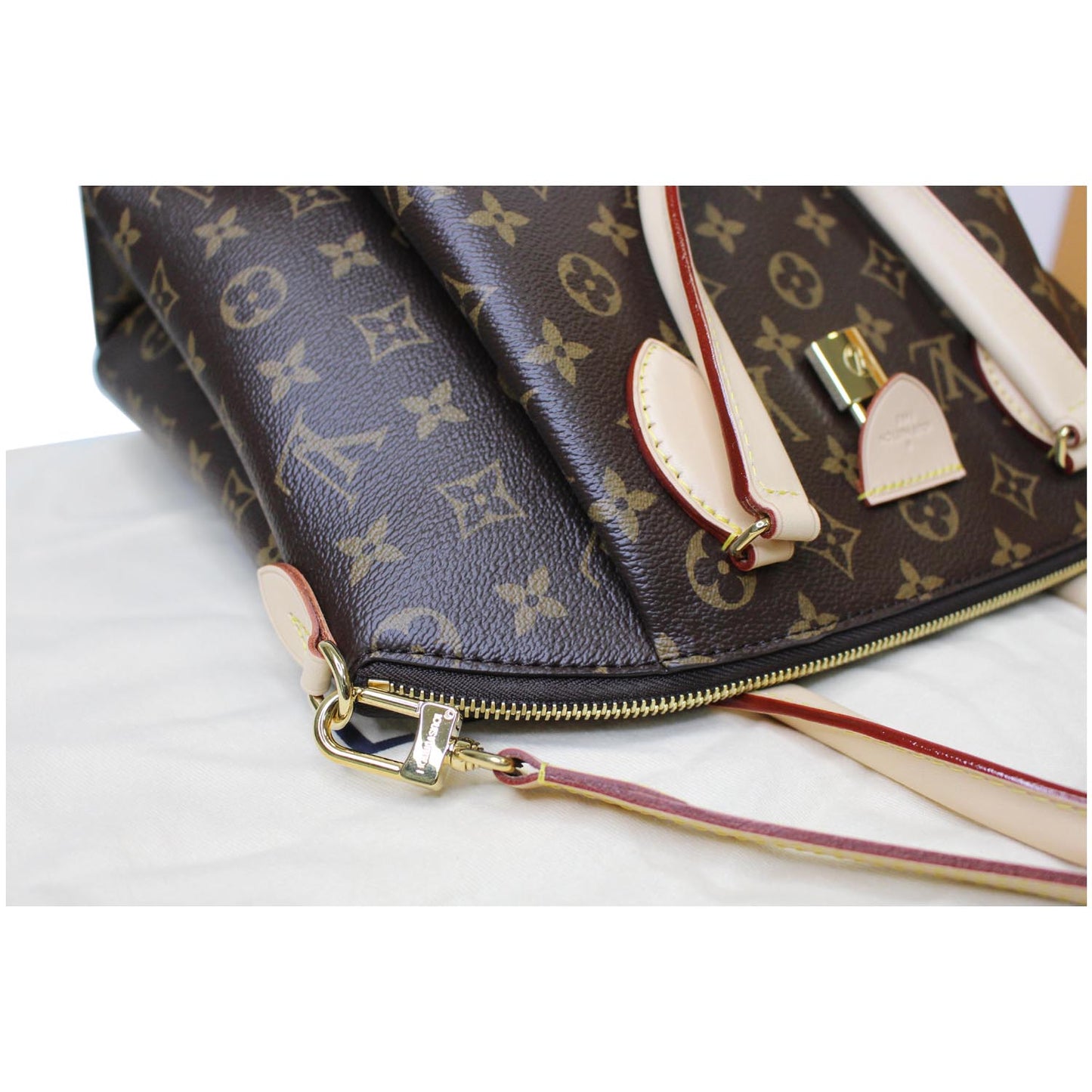 LOUIS VUITTON Rivoli MM Monogram Canvas 2WAY Shoulder Bag Brown
