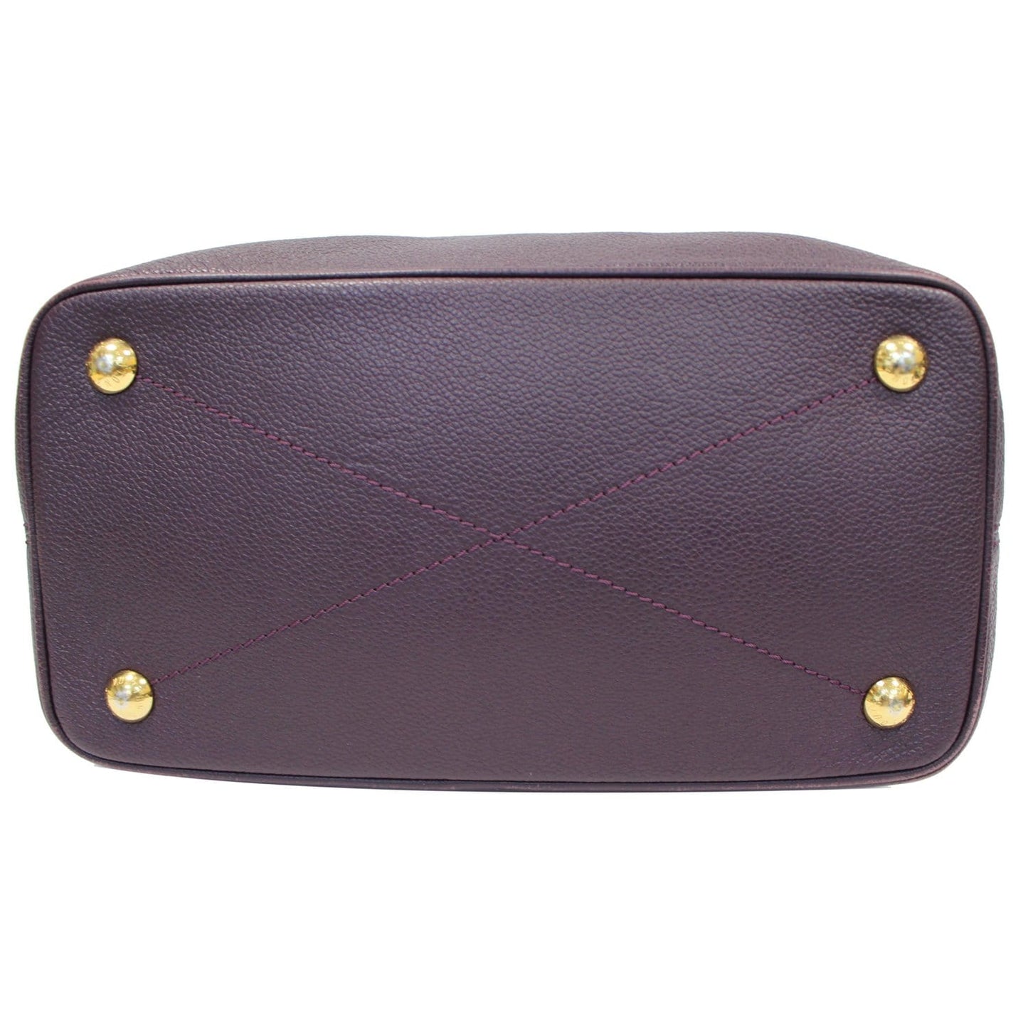 LOUIS VUITTON Citadine PM Monogram Empreinte Leather Shoulder Bag Plum