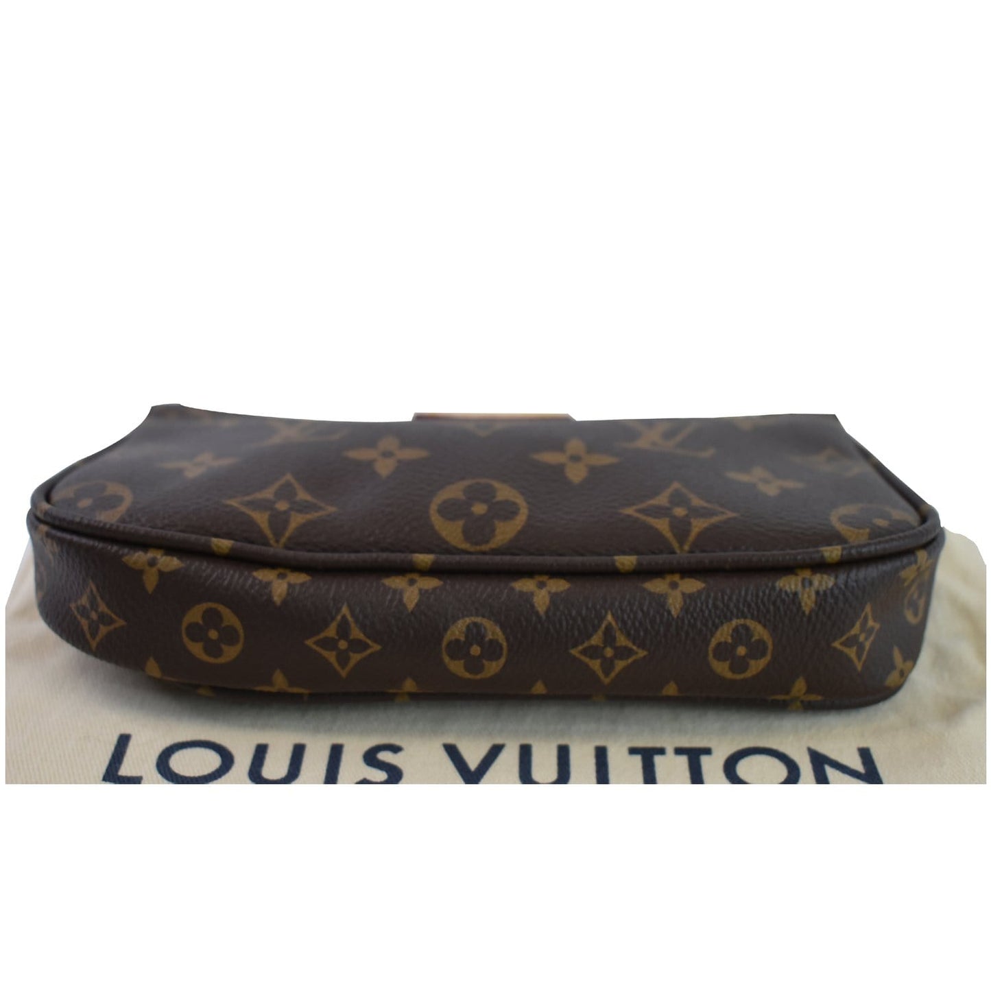 LOUIS VUITTON Pochette Accessories Monogram Canvas Pouch Bag Brown