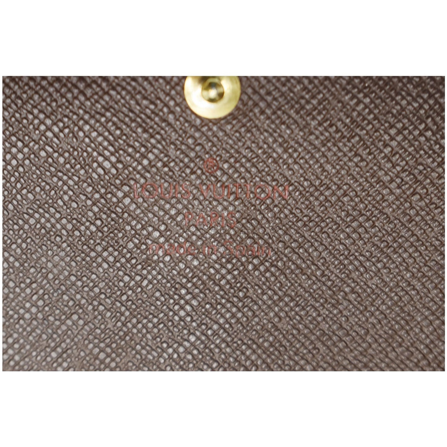 LOUIS VUITTON Porte Monnaie Damier Ebene Billets Tresor Wallet Brown