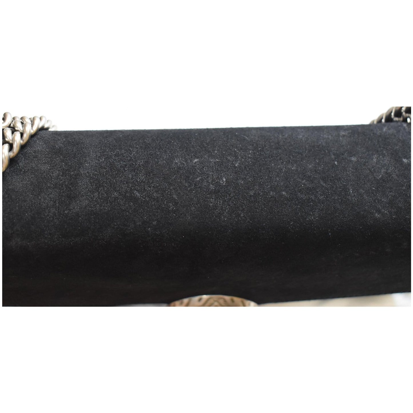 GUCCI Medium Dionysus Suede Leather Shoulder Bag Black 403348