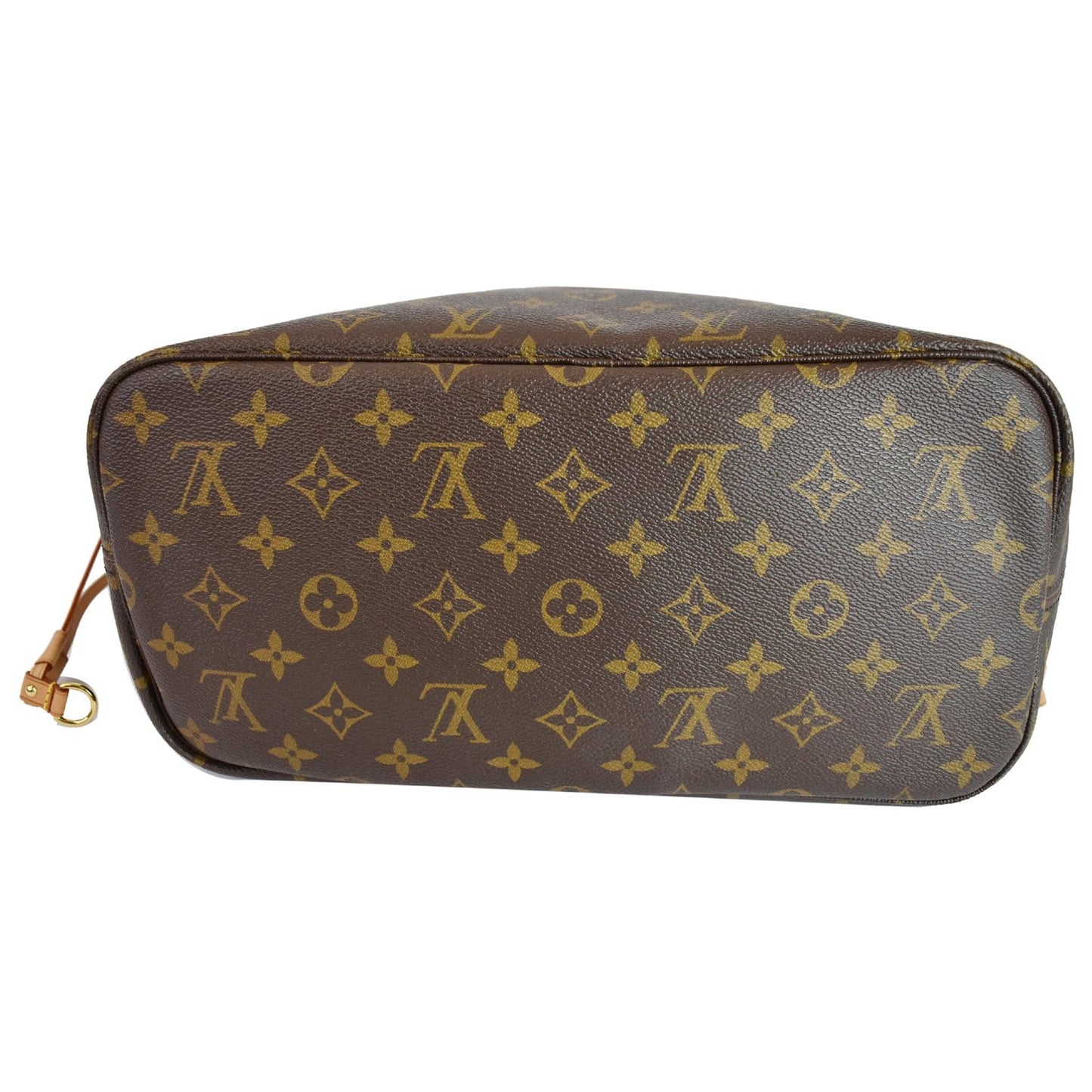 LOUIS VUITTON Neverfull MM Monogram Canvas Tote Shoulder Bag Brown