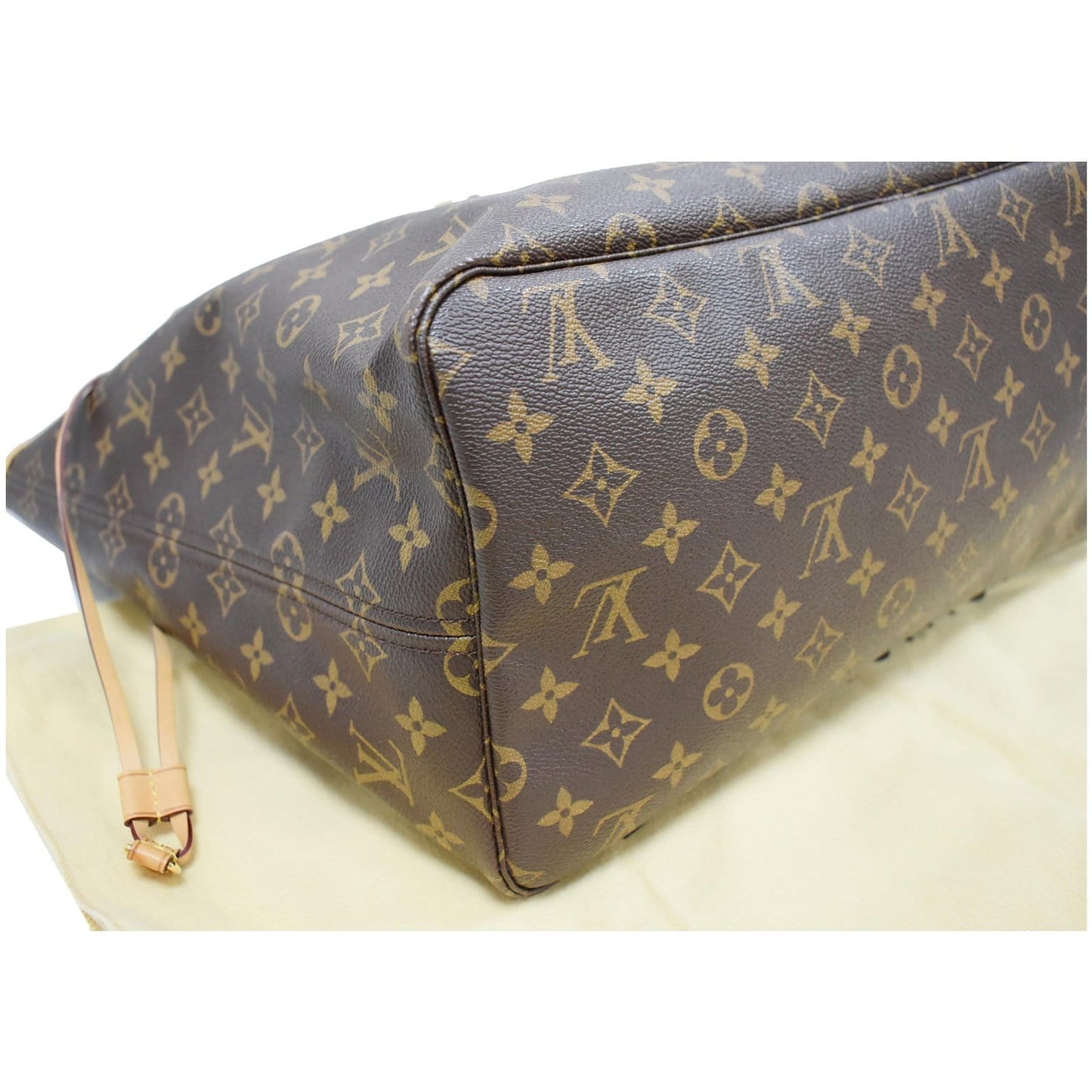 LOUIS VUITTON Neverfull GM Monogram Canvas Tote Shoulder Bag Brown