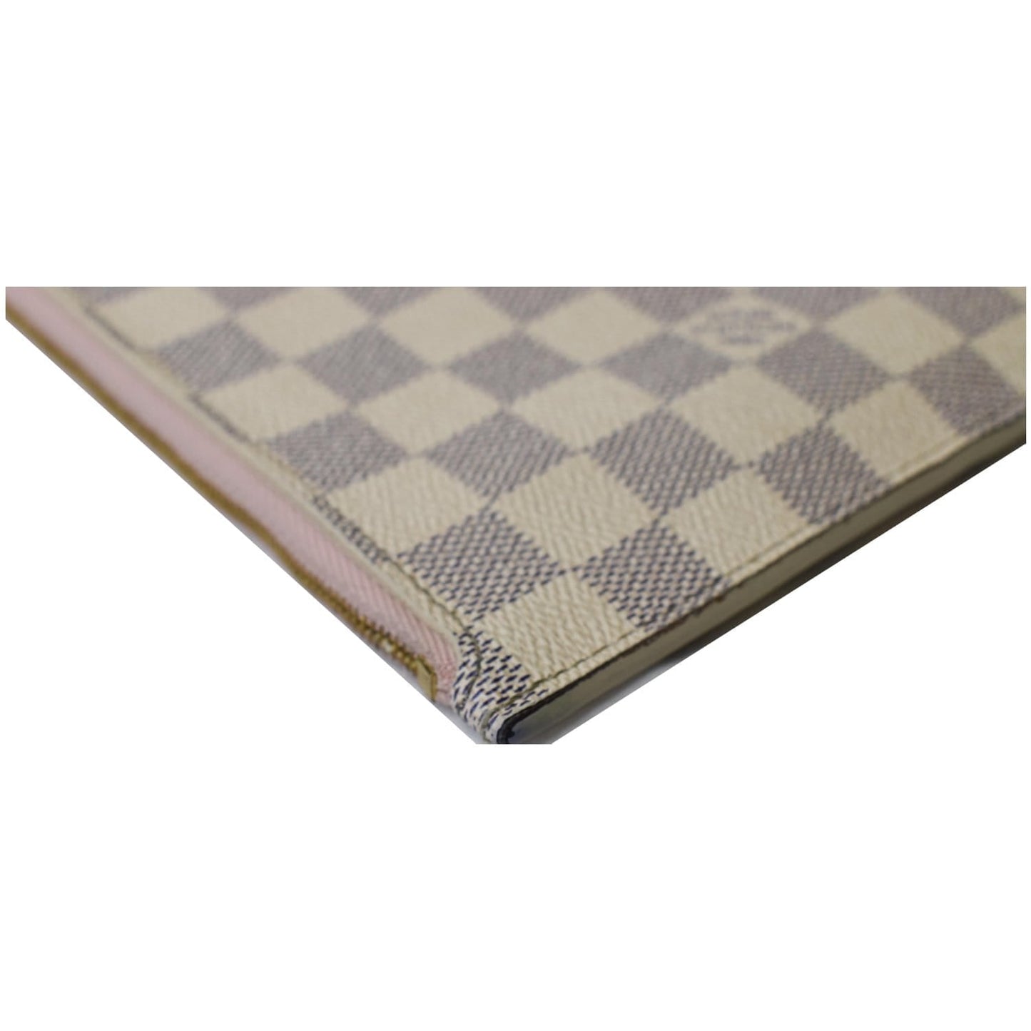 LOUIS VUITTON Pochette Wristlet Pouch Damier Azur Neverfull MM White