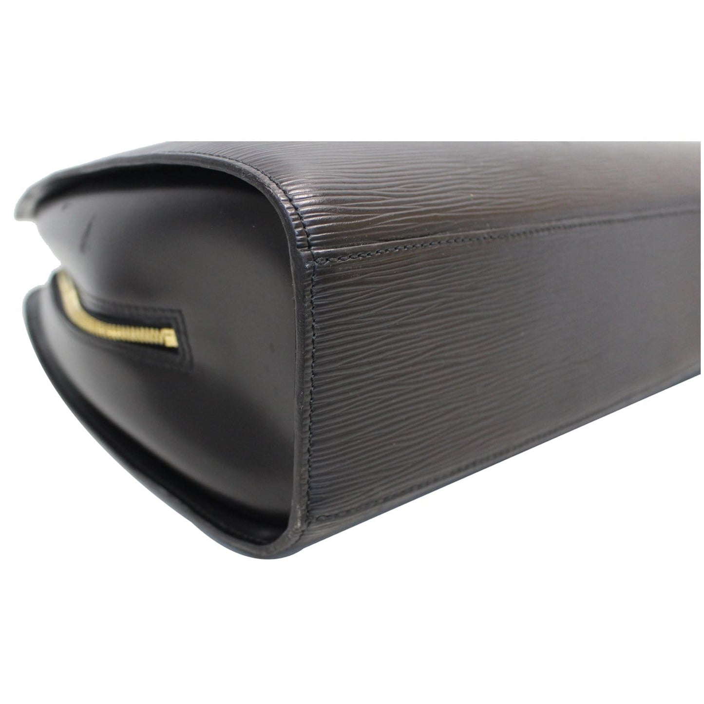 LOUIS VUITTON Sorbonne Epi Leather Briefcase Travel Bag Black