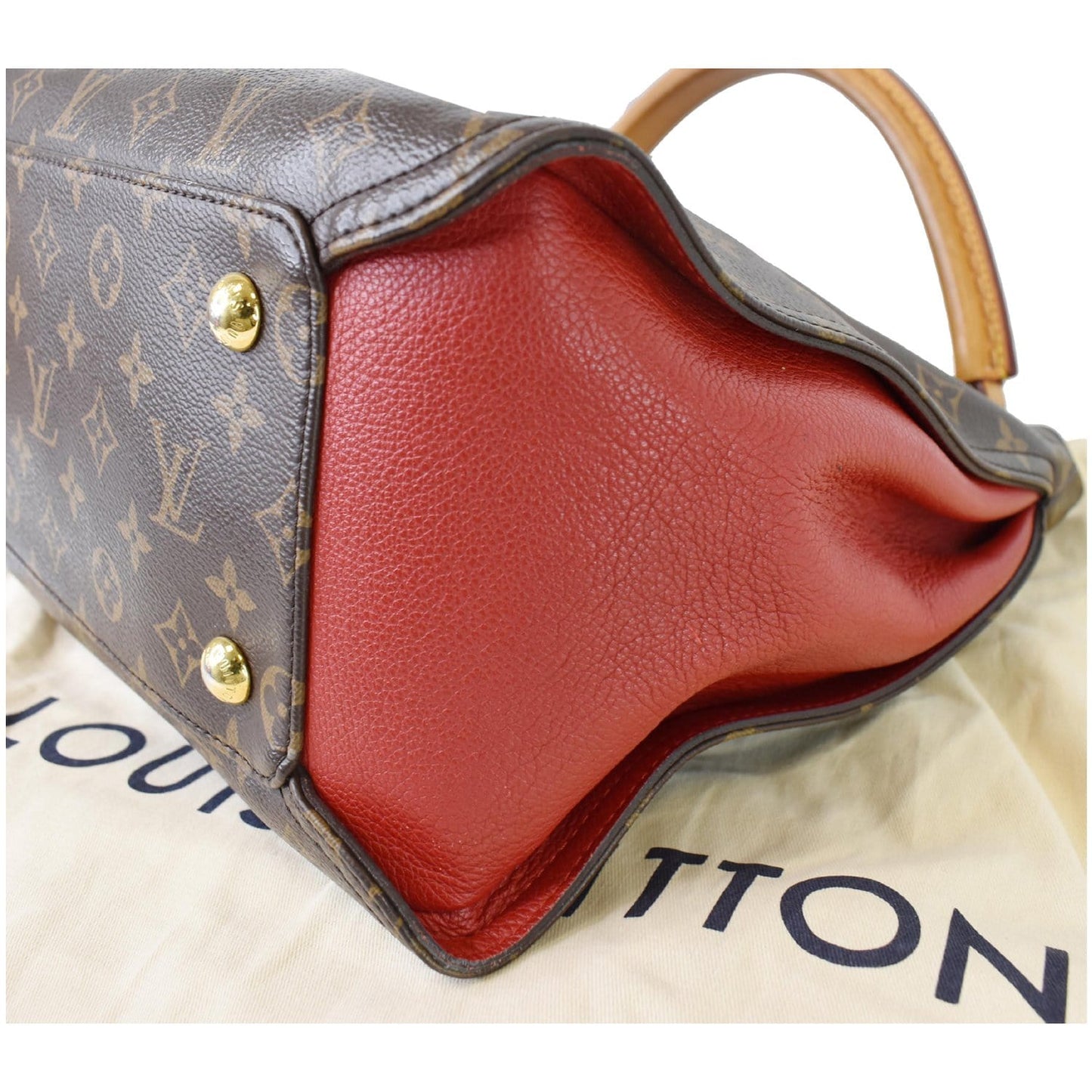 LOUIS VUITTON Gaia Monogram Canvas Shoulder Bag Brown
