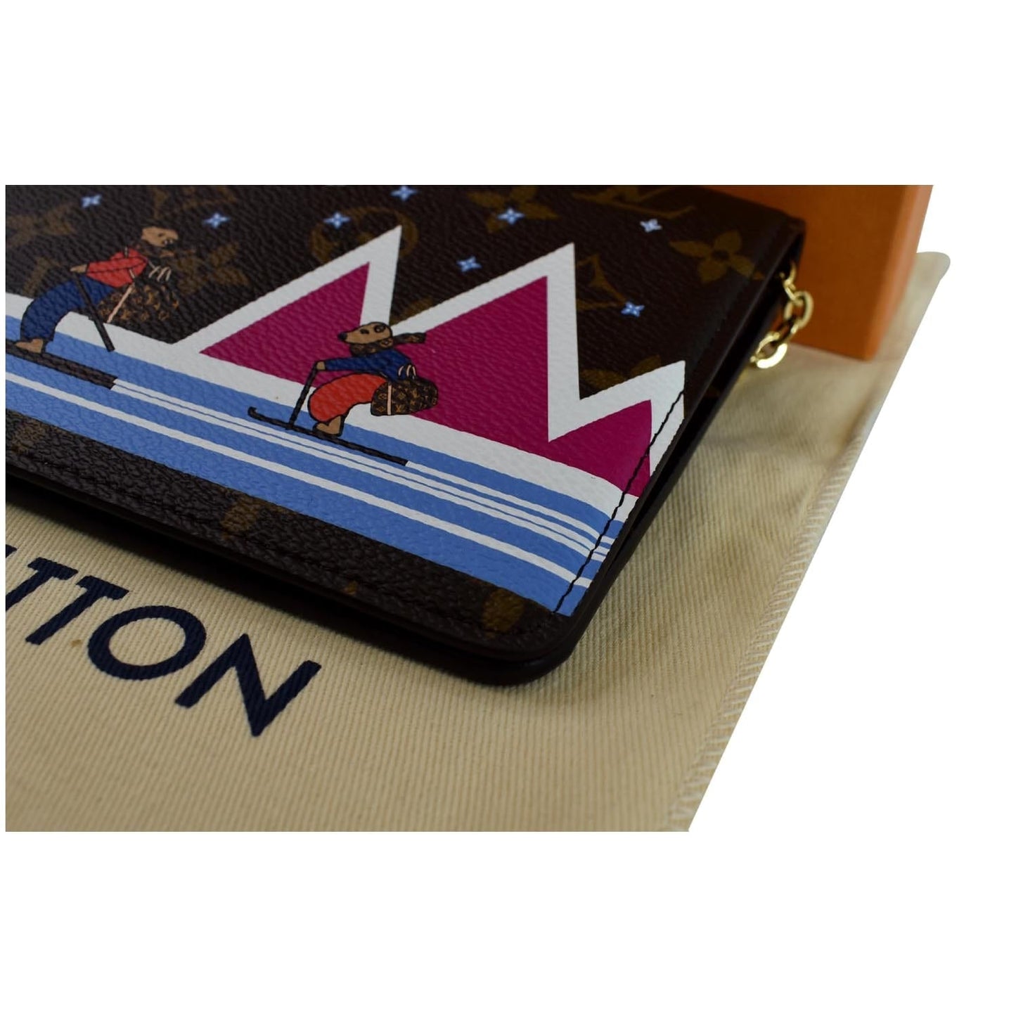 LOUIS VUITTON Weekend Pochette Monogram Canvas Shoulder Clutch Brown - 15% OFF