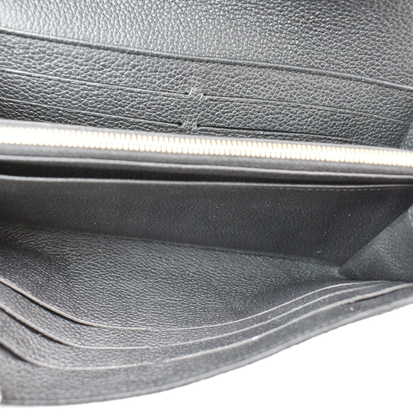 LOUIS VUITTON Sarah Monogram Empreinte Leather Wallet Black