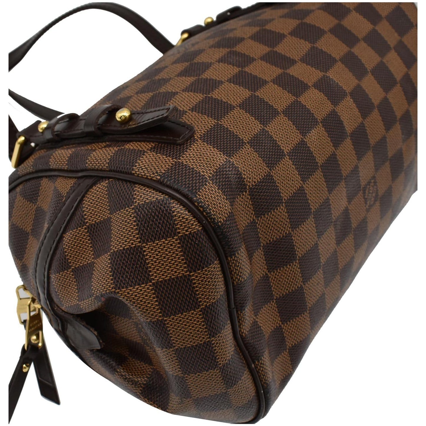 LOUIS VUITTON Rivington PM Damier Ebene Shoulder Bag Brown - Hot Deals