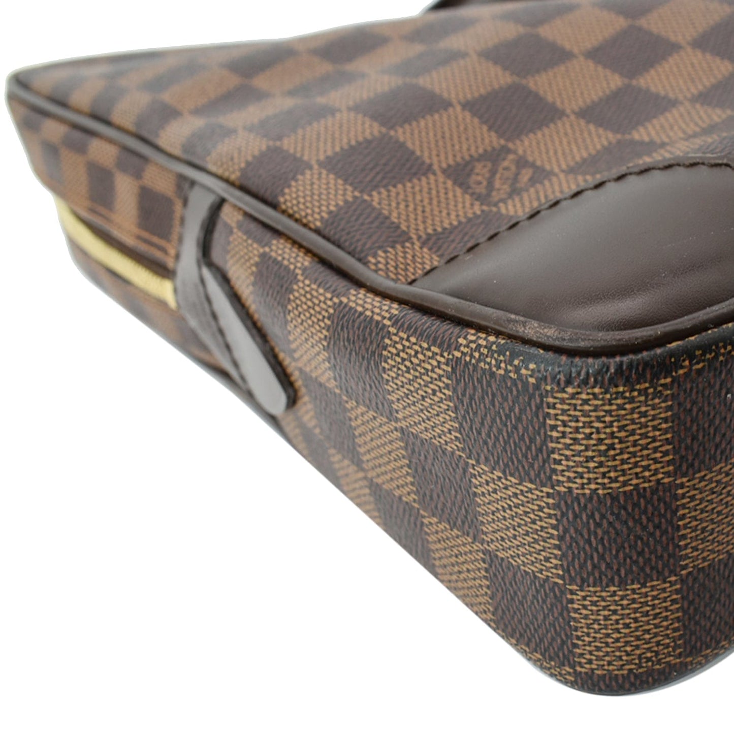LOUIS VUITTON Porte Documents Voyage Damier Ebene Briefcase Bag Brown - Hot Deals