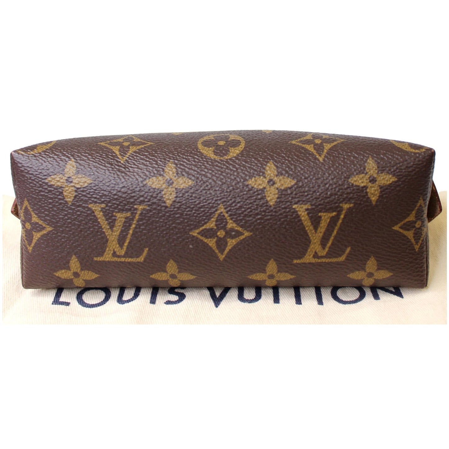 LOUIS VUITTON Monogram Canvas Cosmetic Pouch Brown