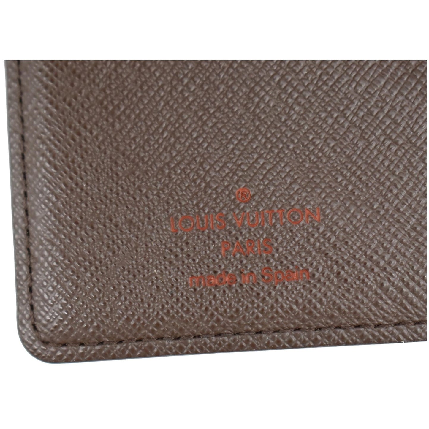 LOUIS VUITTON Agenda PM Damier Ebene Planner Cover Brown
