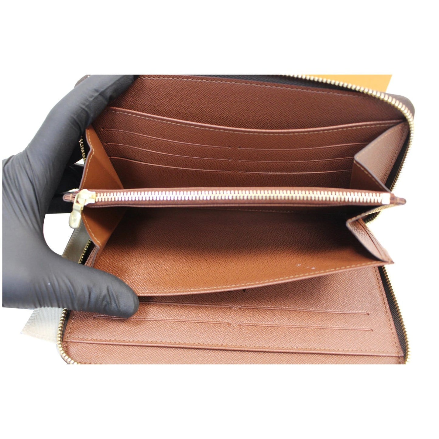 LOUIS VUITTON Monogram Canvas Zippy Long Wallet Brown
