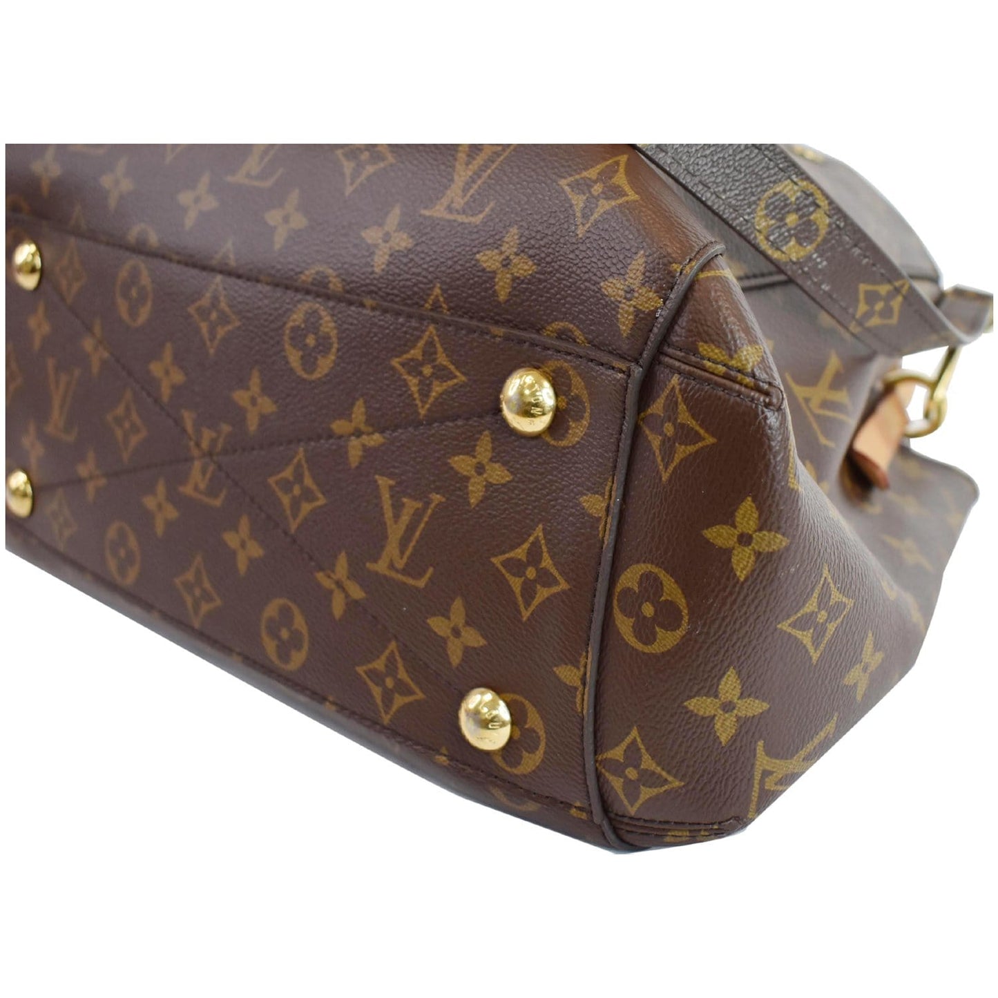LOUIS VUITTON Montaigne MM Monogram Canvas Shoulder Bag Brown