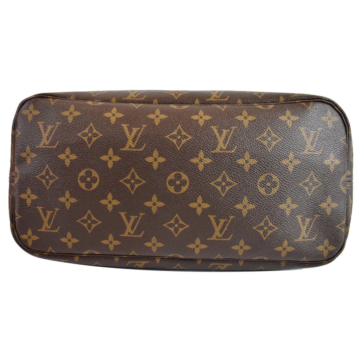 LOUIS VUITTON Neverfull Monogram Canvas Tote Shoulder Bag Brown