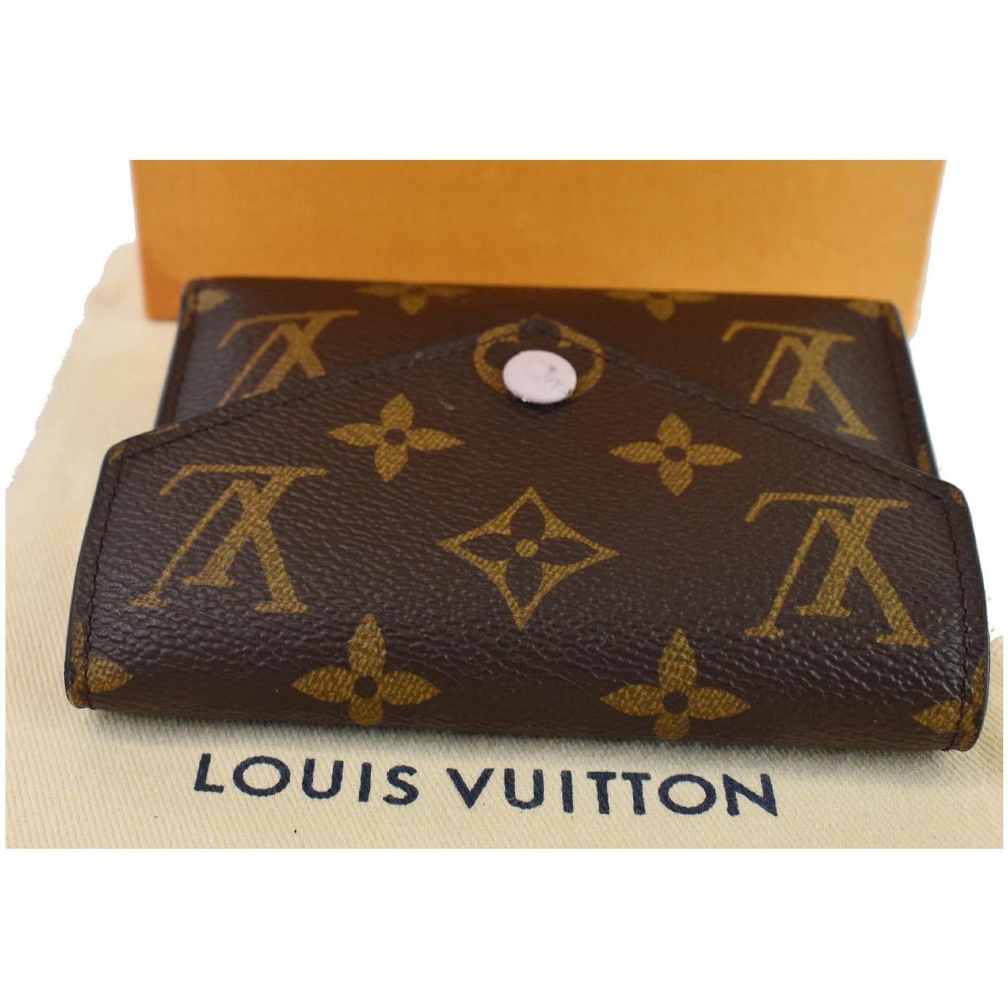 LOUIS VUITTON Victorine Monogram Canvas Wallet Rose Ballerina
