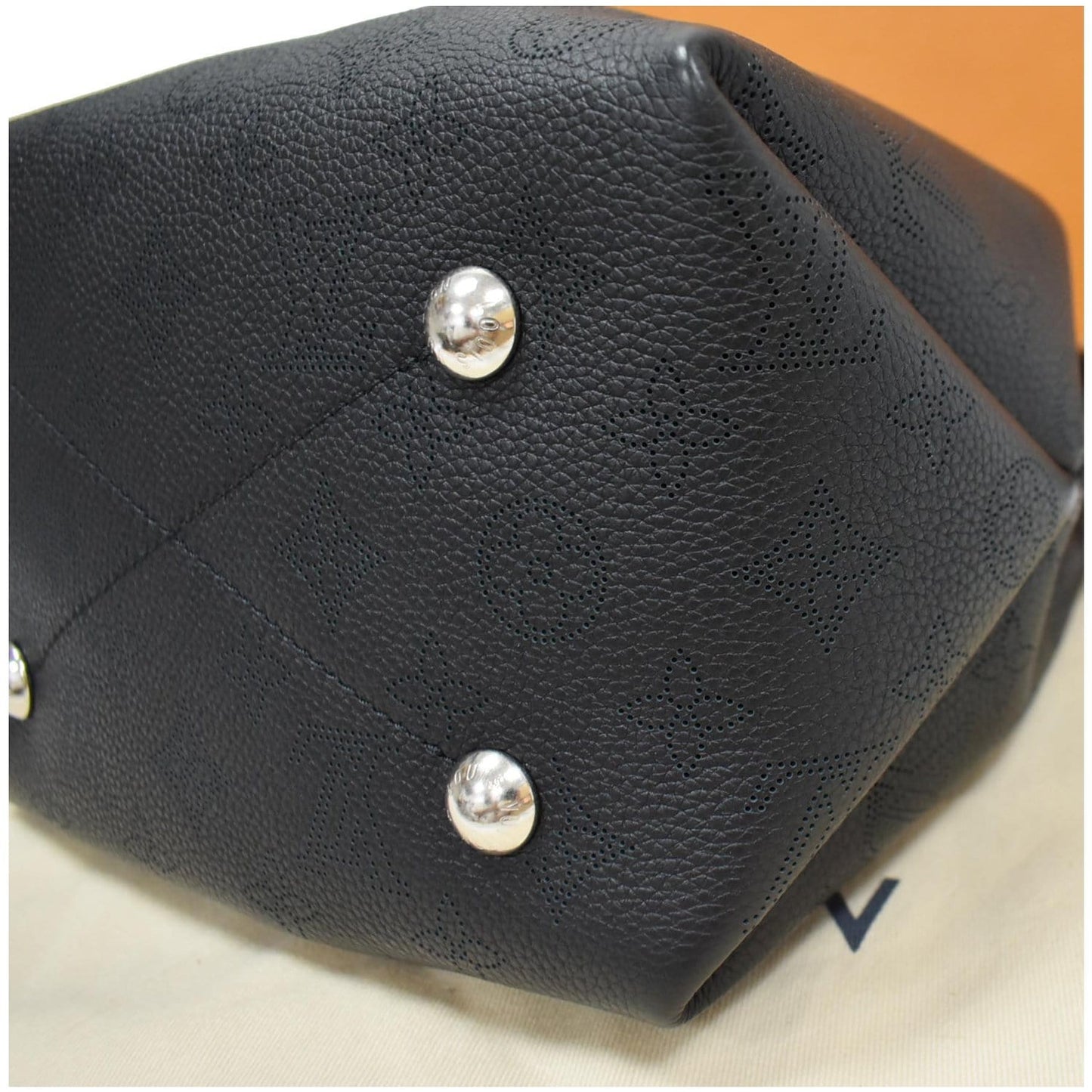 LOUIS VUITTON Bella Mahina Calf Leather Crossbody Bag Black