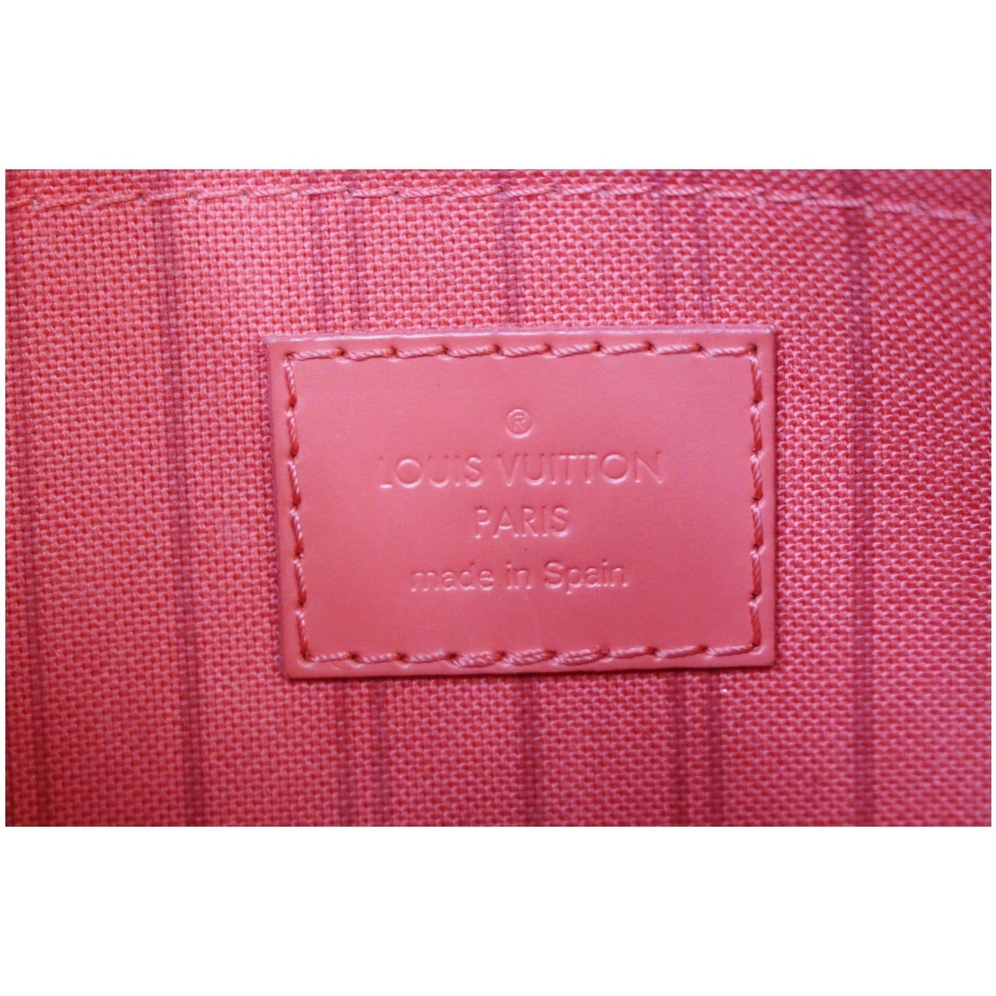 LOUIS VUITTON Pochette Wristlet Pouch Monogram Canvas Neverfull Totem MM Brown
