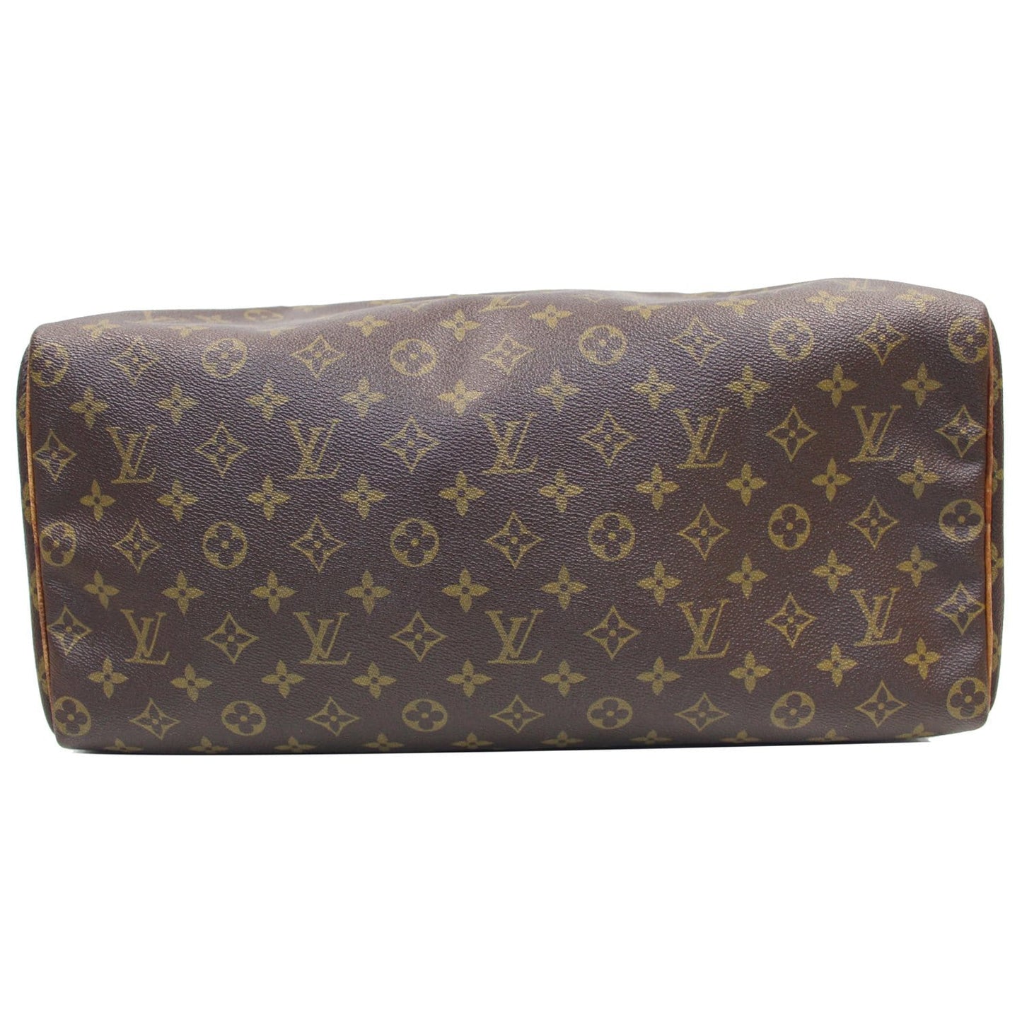 LOUIS VUITTON Speedy 40 Monogram Canvas Satchel Bag Brown