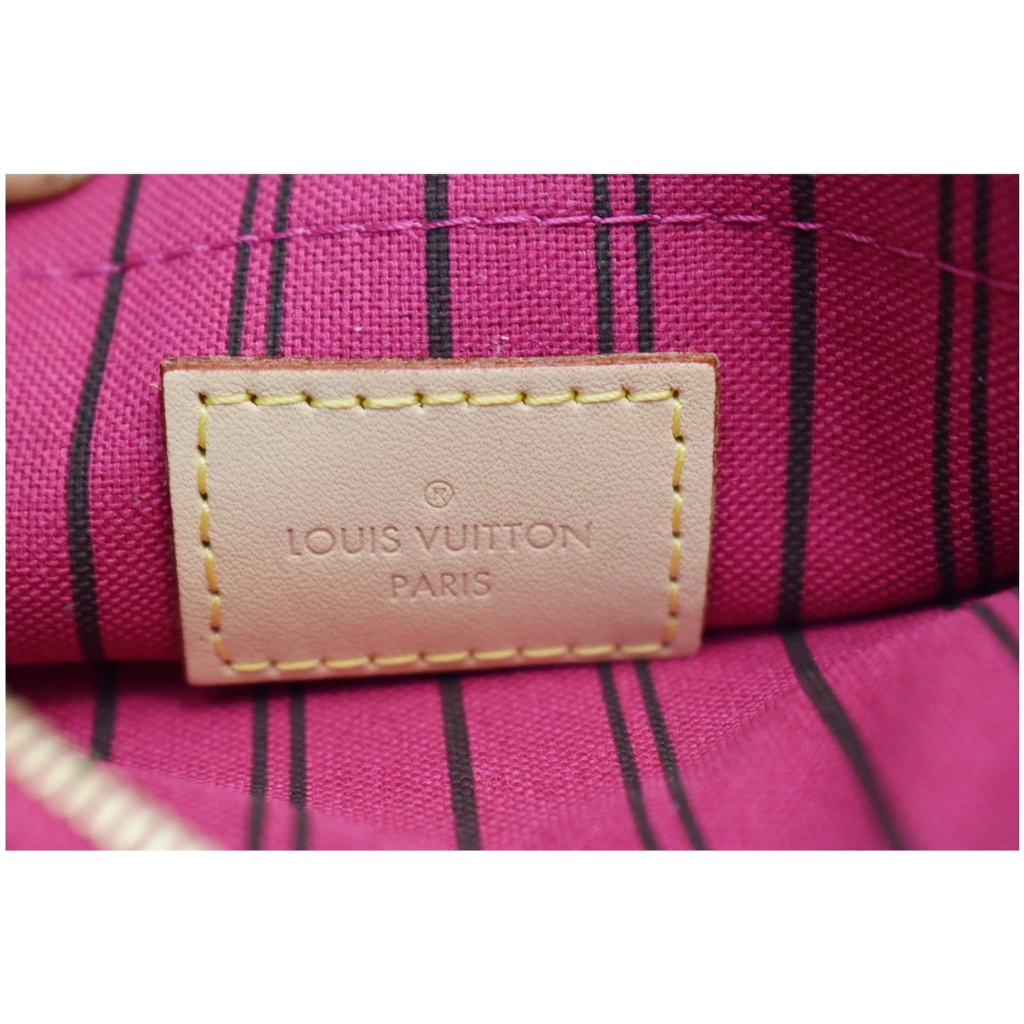 LOUIS VUITTON Pochette Wristlet Pouch Monogram Canvas Neverfull GM Brown