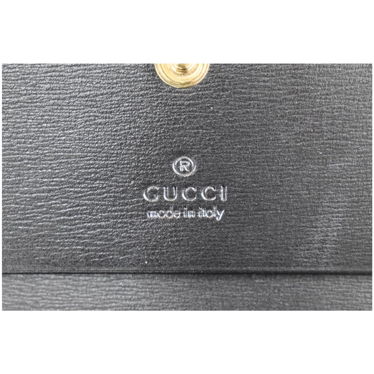 GUCCI Horsebit 1955 Card Case Wallet Black 621887