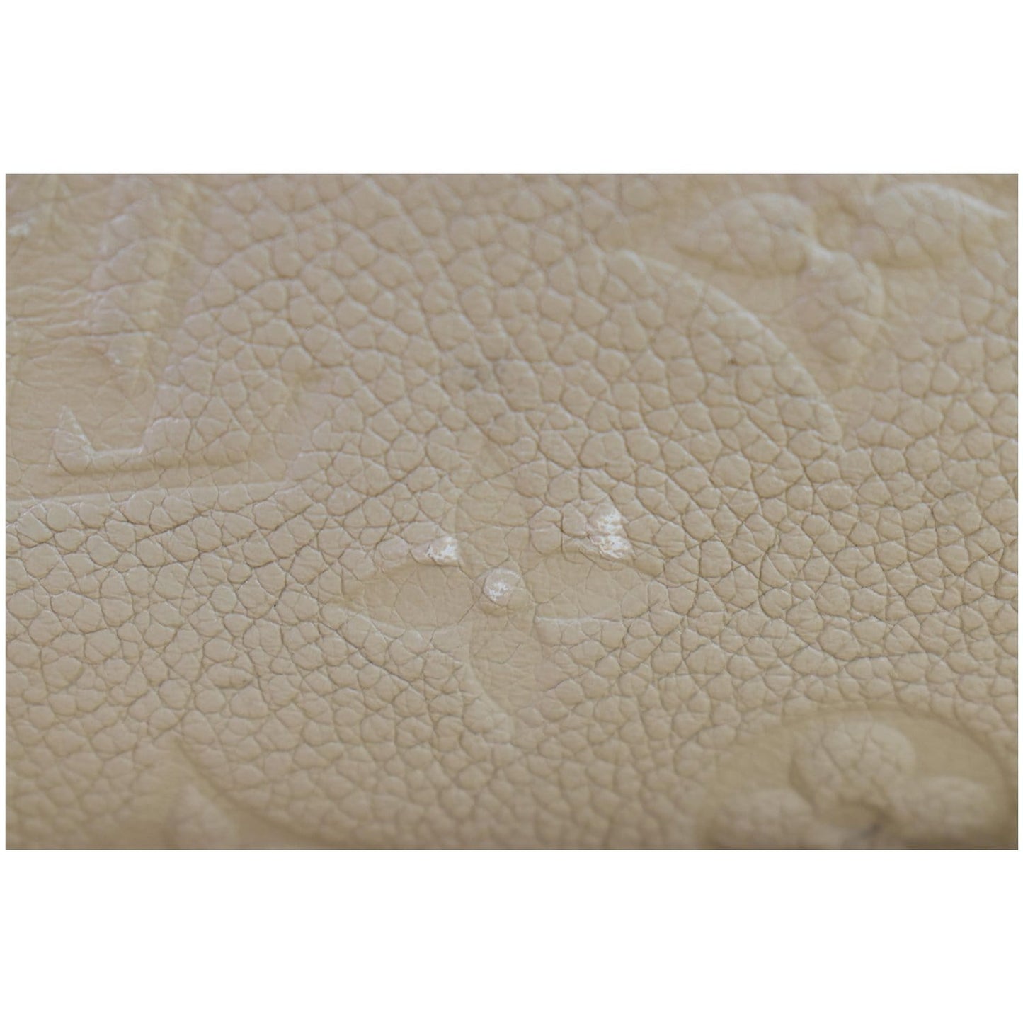 LOUIS VUITTON Bagatelle Monogram Empreinte Leather Shoulder Bag Beige