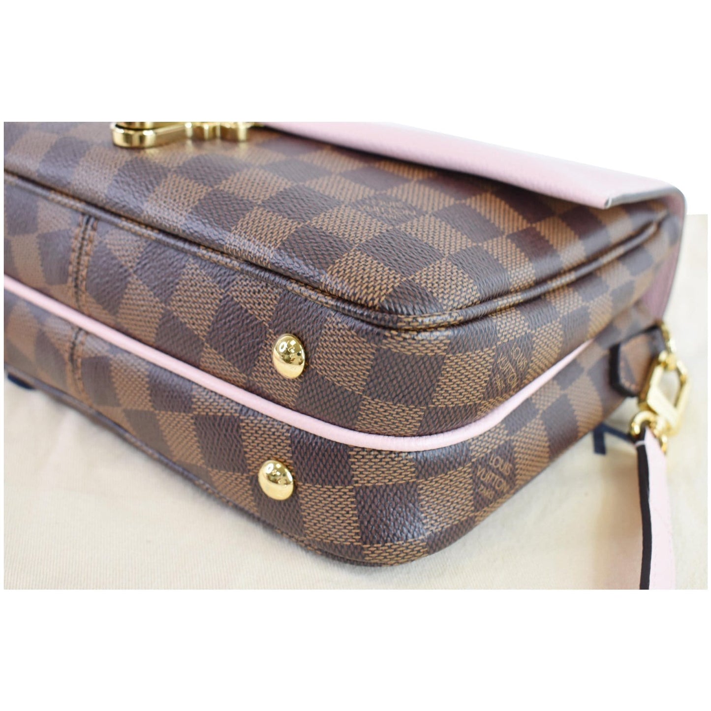 LOUIS VUITTON Clapton Damier Ebene Crossbody Bag Magnolia
