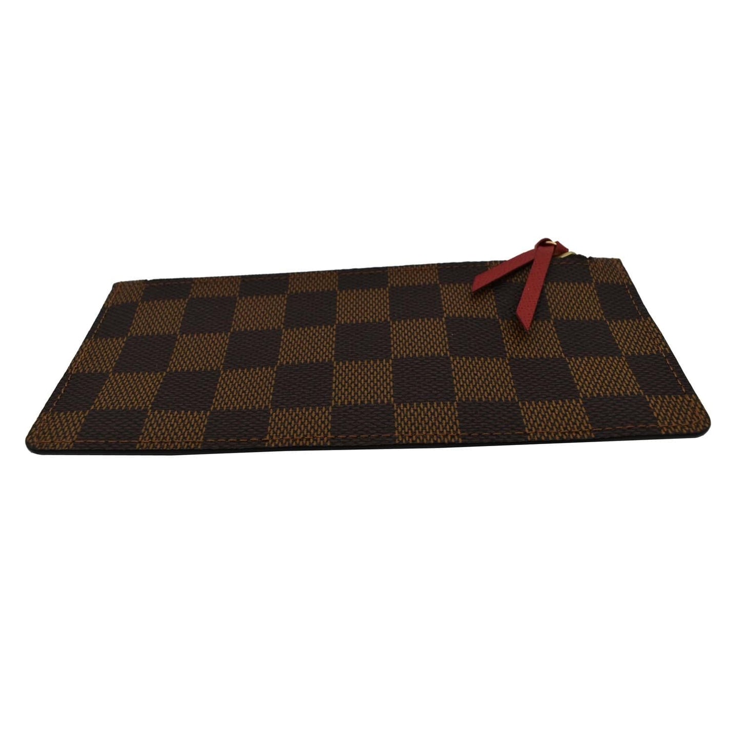 LOUIS VUITTON Felicie Zippered Damier Ebene Insert Pouch Brown