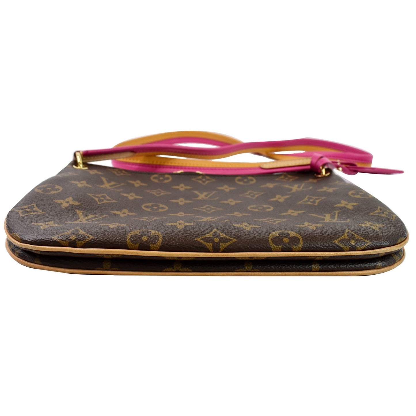 LOUIS VUITTON Lorette Monogram Canvas Shoulder Bag Brown