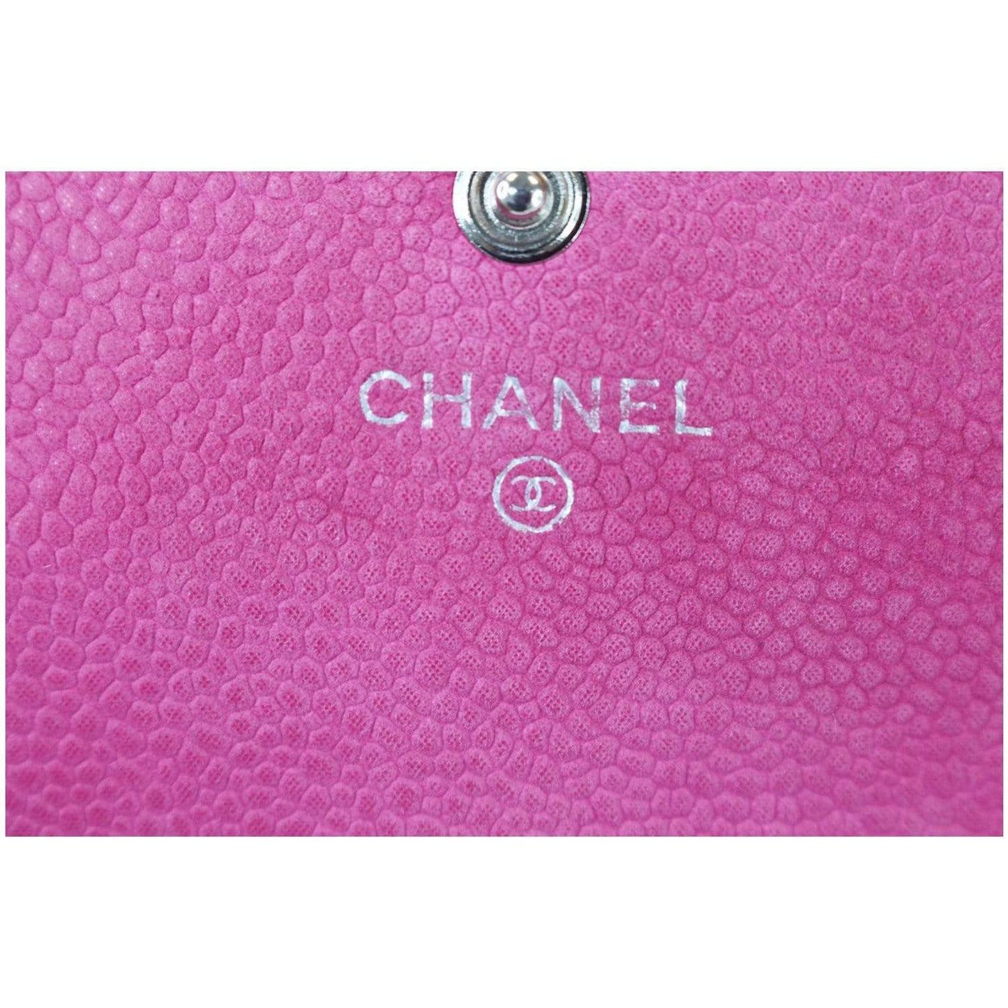CHANEL CC Caviar Leather Long Wallet Pink - 25% OFF