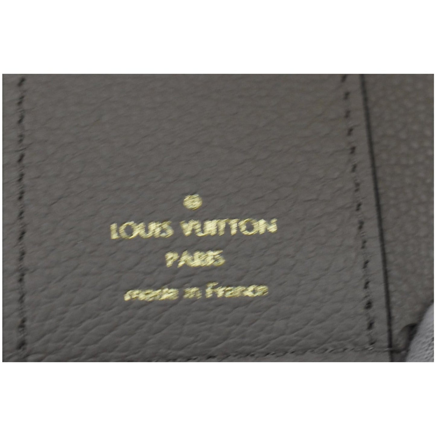 LOUIS VUITTON Monogram Empreinte Zoe Compact Wallet Tourterelle Gray
