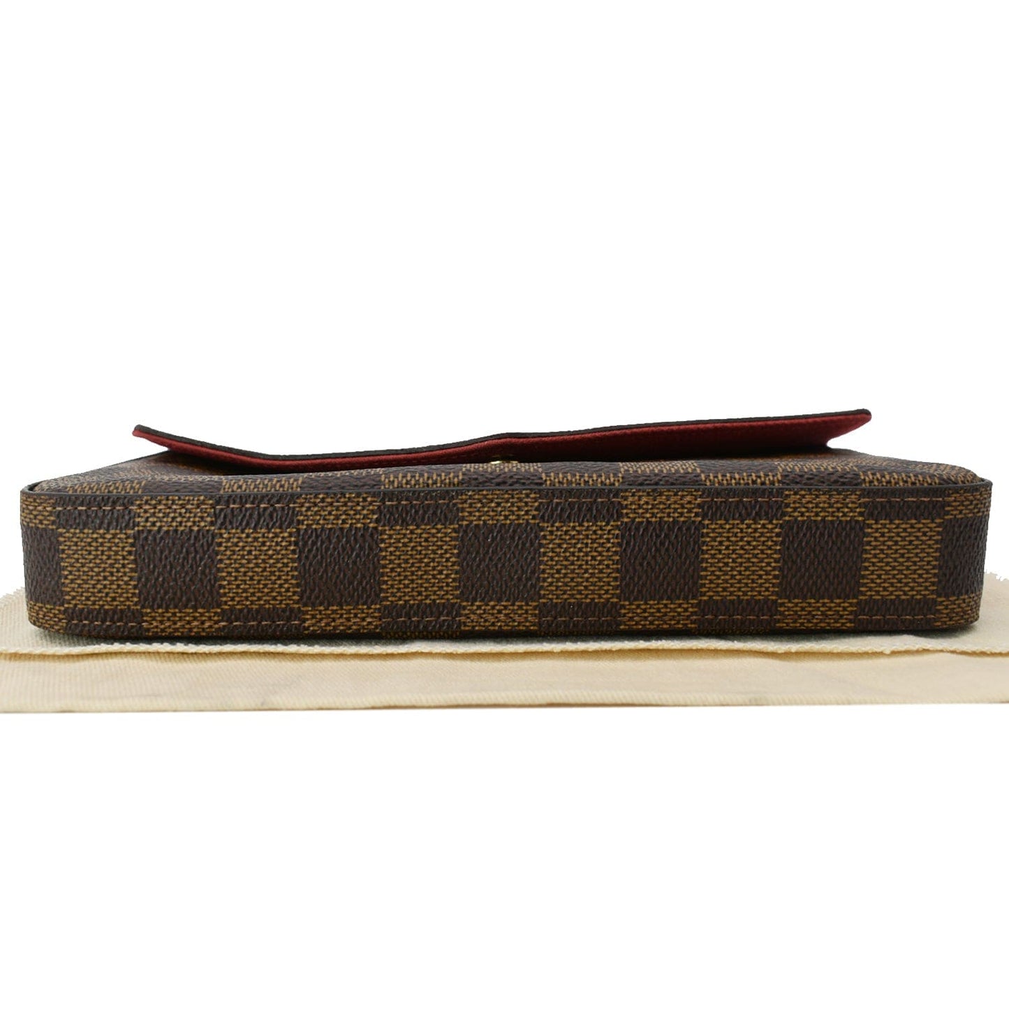 LOUIS VUITTON Felicie Damier Ebene Pochette Crossbody Bag Brown - Hot Deals