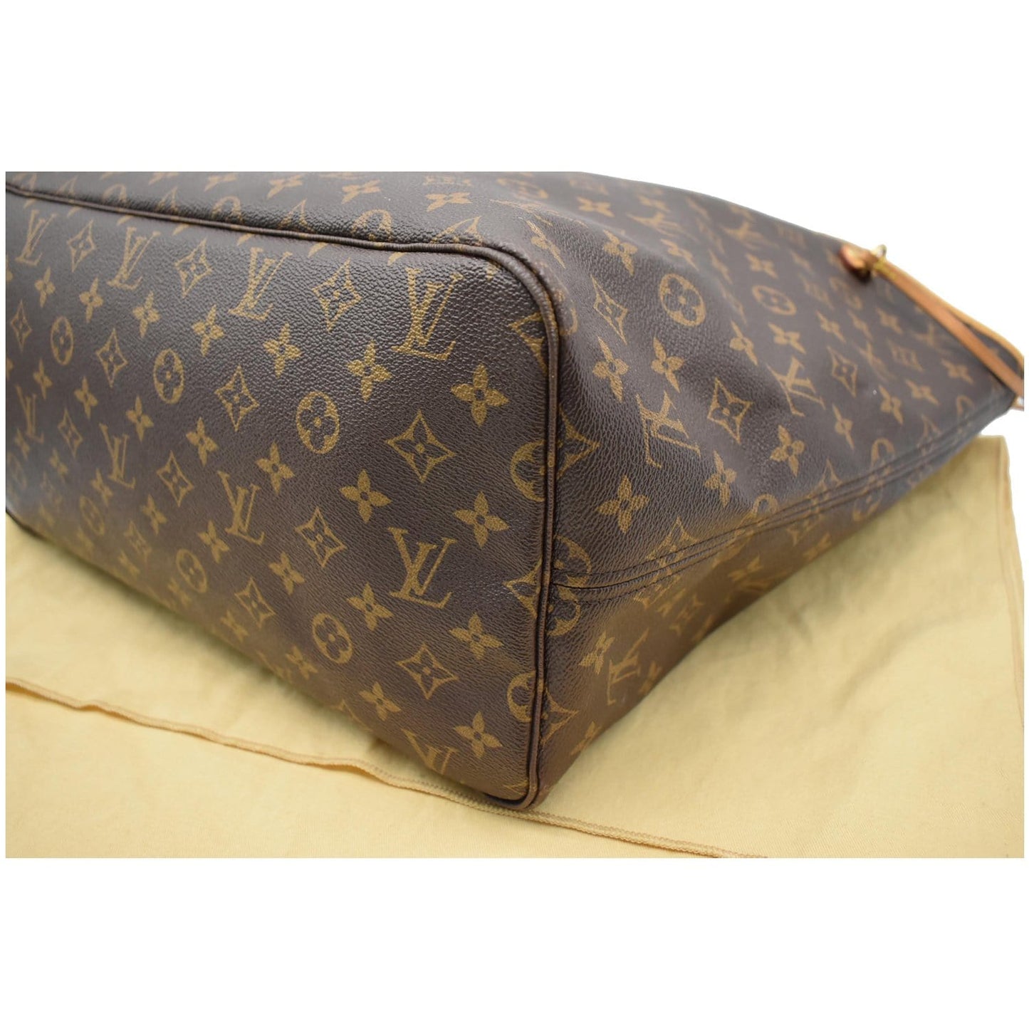 LOUIS VUITTON Neverfull GM Monogram Canvas Tote Bag Brown