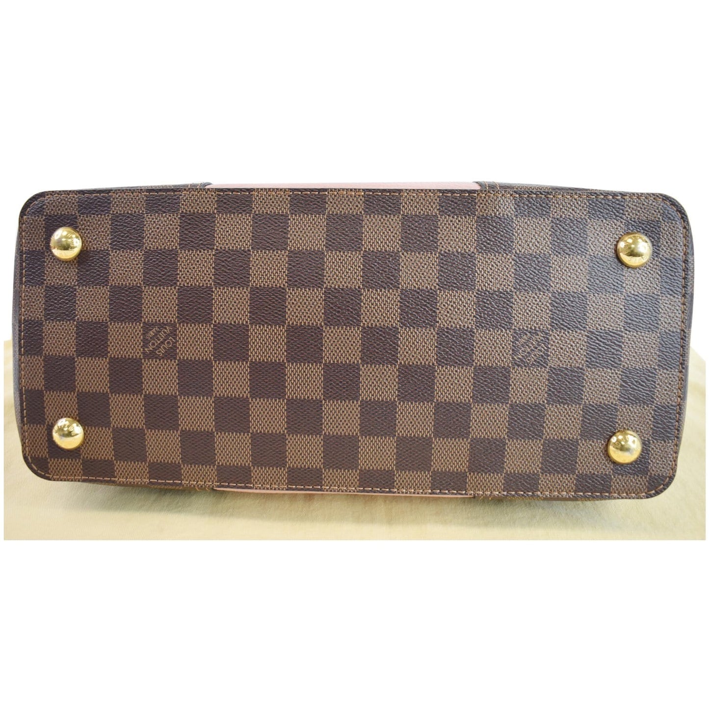 LOUIS VUITTON Jersey Damier Ebene Shoulder Bag Magnolia