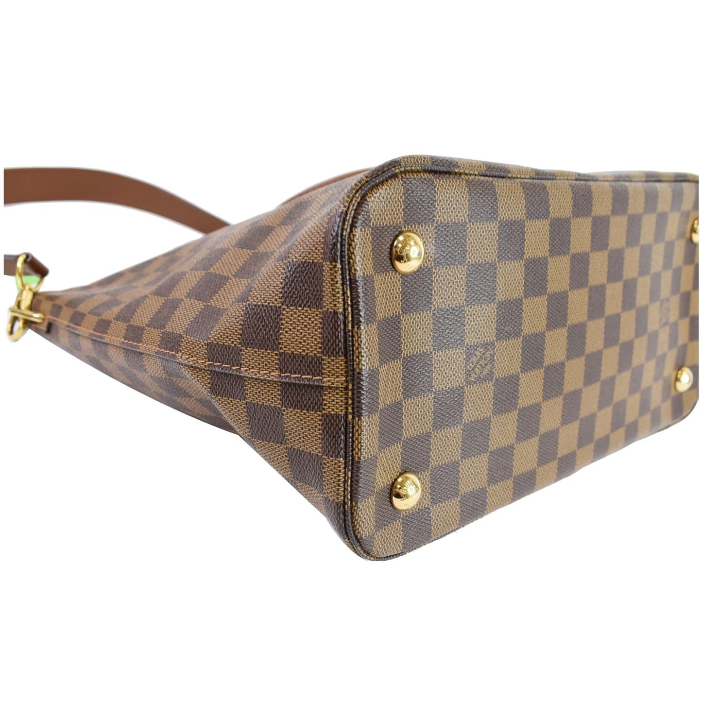 LOUIS VUITTON Belmont Damier Ebene Shoulder Bag Brown