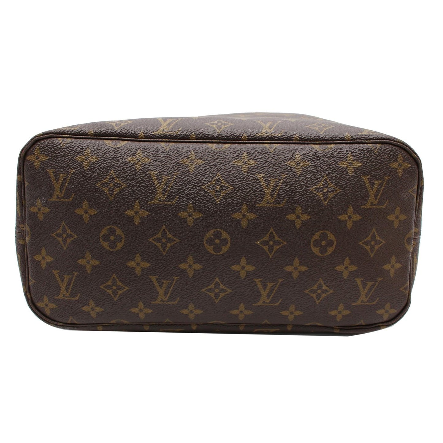 LOUIS VUITTON Neverfull MM Monogram Canvas Tote Bag Brown