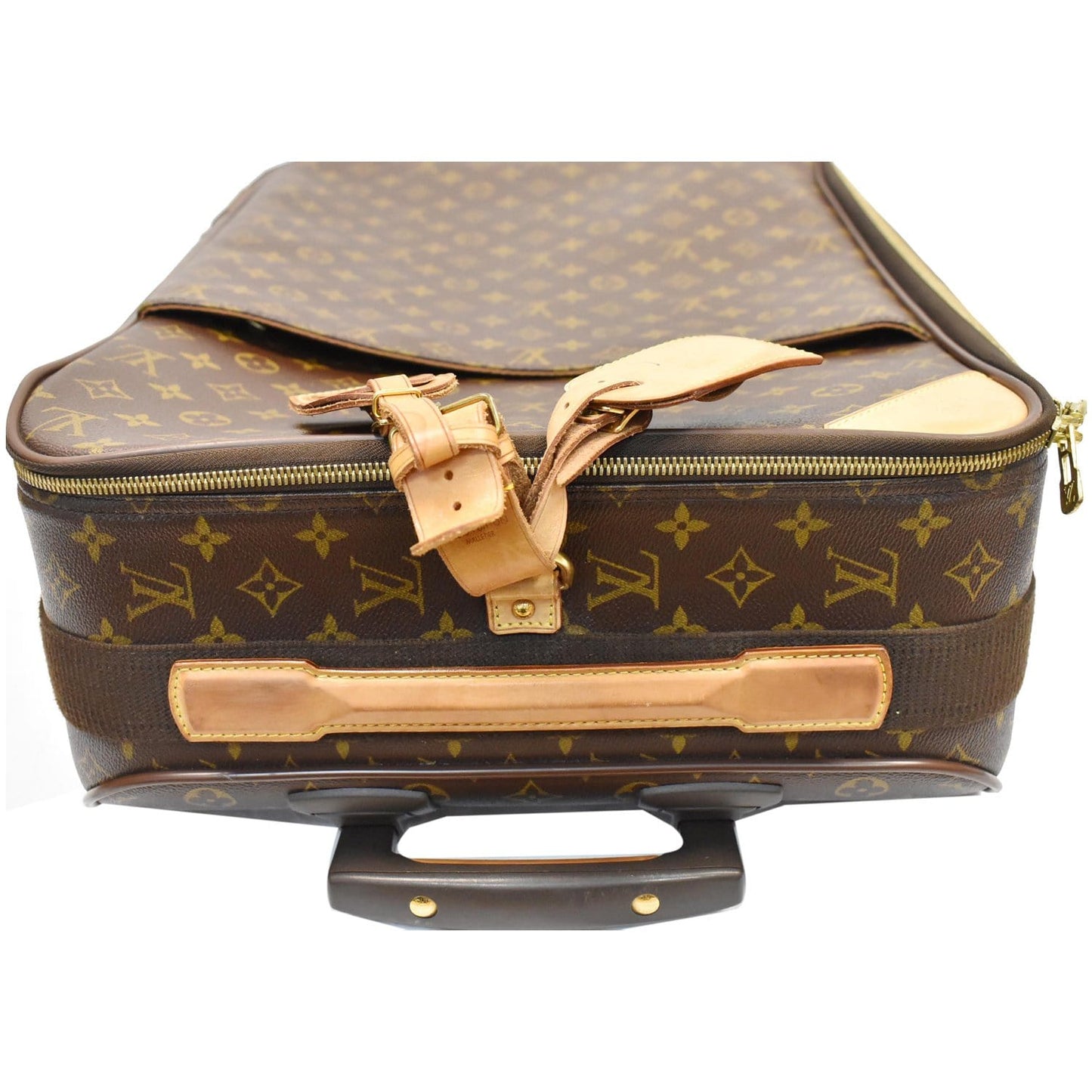 LOUIS VUITTON Pegase 55 Monogram Canvas Suitcase Travel Bag Brown