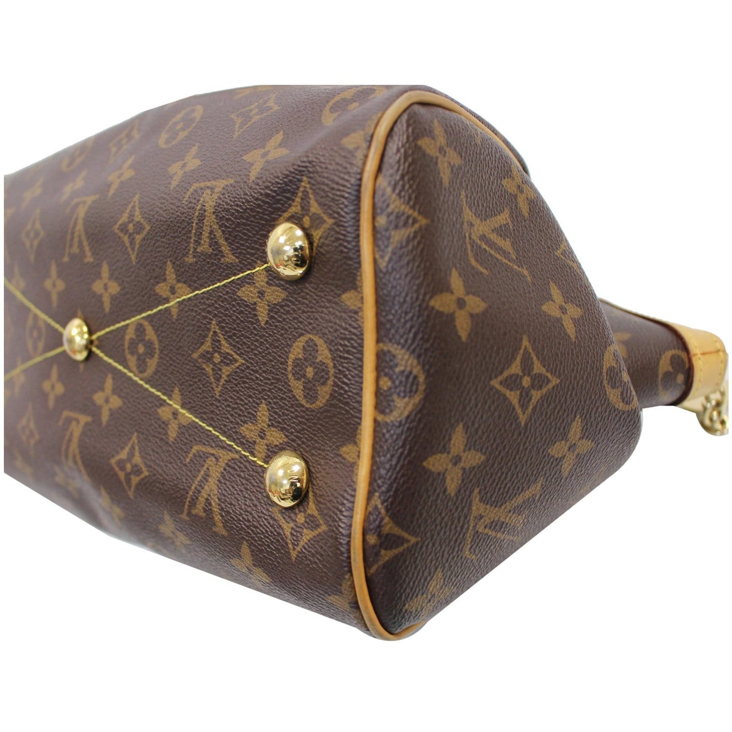 LOUIS VUITTON Tivoli PM Monogram Canvas Shoulder Bag Brown