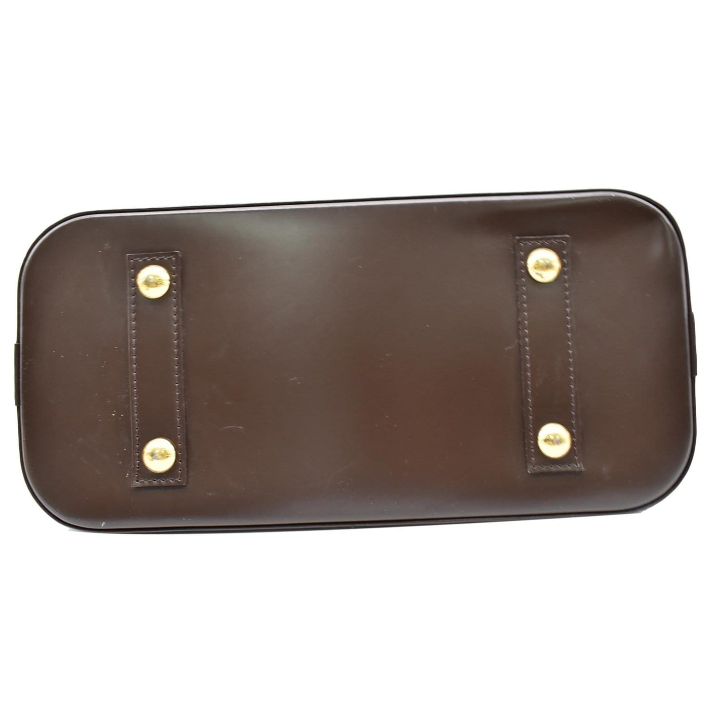 LOUIS VUITTON Alma PM Damier Ebene Satchel Bag Brown
