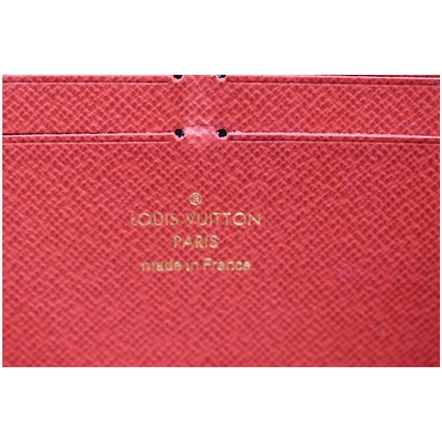 LOUIS VUITTON Clemence Damier Ebene Zippy Wallet Brown