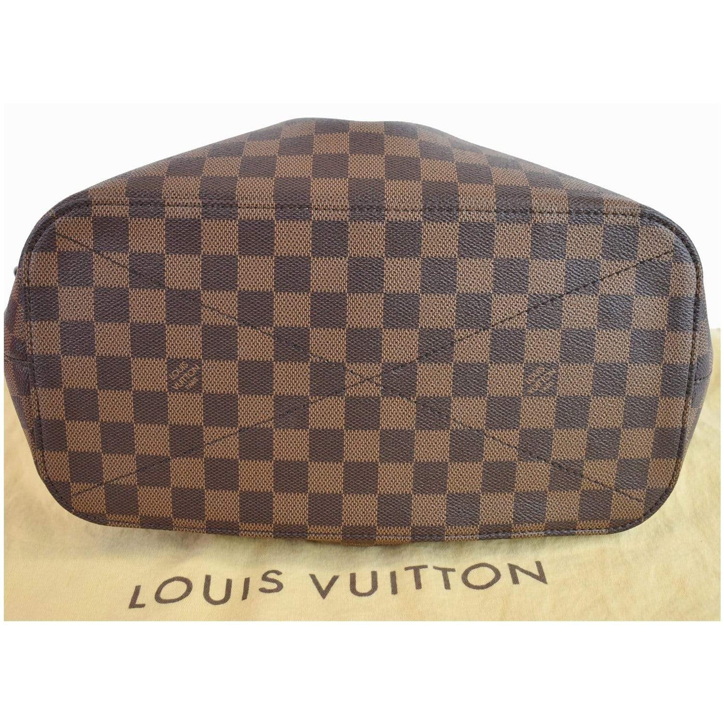 LOUIS VUITTON Siena GM Damier Ebene Shoulder Bag Brown