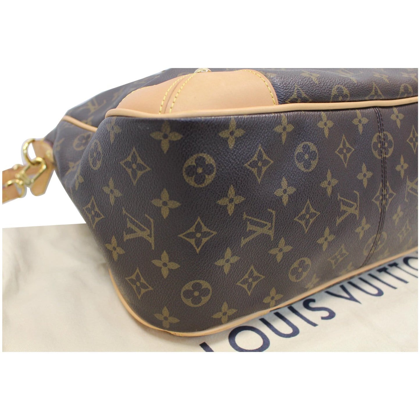 LOUIS VUITTON Estrela MM Monogram Canvas Shoulder Bag Brown